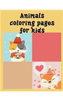 Animals coloring pages for kids: Adorable Animal Designs, funny coloring pages for kids, children