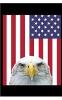 Eagle American Flag USA Journal Notebook