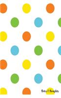 Notes & Thoughts: Half Graph Half Blank Paper Journal - Ideal For Sketching - Journal Keeping -Graph Creation - With a Stunning Glossy, Spotty Designer Cover