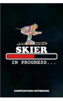 Skier in Progress: Composition Notebook, Funny Birthday Journal Gift for Scouting Mothers, Adventure Lovers to Write on