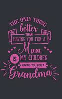 Mother's Day Grandma Notebook: 120 Blank Lined Pages Softcover Notes Journal, College Ruled Composition Notebook, 6x9 Mother Grandma Quote Hearts Design Cover(9 Gift for Mother's Day)