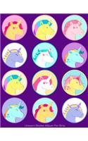 Unicorn Sticker Album For Girls