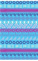 Bullet Journal Tribal Art Pattern Blue: Graph Design - 162 Numbered Pages with 150 Graph Style Grid Pages, 6 Index Pages and 2 Key Pages in Easy to Carry 5.5 X 8.5 Size