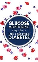 Glucose Monitoring Log for Type 1 and Type 2 Diabetes