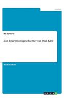 Zur Rezeptionsgeschichte von Paul Klee