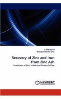 Recovery of Zinc and Iron from Zinc Ash