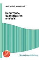 Recurrence Quantification Analysis