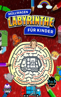 Müllwagen: Erstaunliche Labyrinthe für Kinder im Alter von 3 bis 5 Jahren, lustige Denkspiele, Tolle Rätsel und Problemlösungs-Aktivitätsbücher (Labyrinthbüche