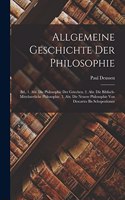 Allgemeine Geschichte Der Philosophie