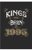 Kings Are Born In 1993: Graph Ruled Notebook / Journal (6" X 9" - 5 X 5 Graph Ruled) - Birthday Gift and Anniversary Gift for Women and Men