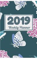 2019 Weekly Planner Butterfly Design