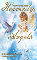 Adult Coloring Books Heavenly Angels: Life Escapes Adult Coloring Books 48 grayscale coloring pages of beautiful angels
