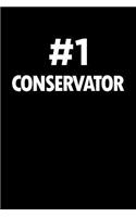 Number 1 Conservator: Blank Lined Novelty Office Humor Themed Notebook to Write In: With a Practical and Versatile Wide Rule Interior