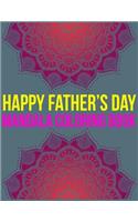 Happy Father's Day Mandala Coloring Book