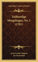 Taelkundige Mengelingen, No. 1 (1781)