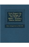First Report on the Geology of the State of Maine: (English)