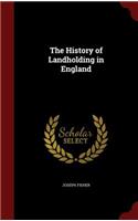 The History of Landholding in England