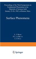 Surface Phenomena