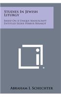 Studies in Jewish Liturgy