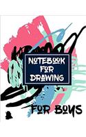 Notebook For Drawing For Boys: Blank Doodle Draw Sketch Books