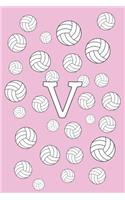 V Volleyball Notebook