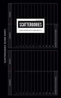 BG Publishing Scattergories Score Sheet: Scattergories Game Record Keeper for Keep Track Of Who's Ahead In Your Favorite Creative Thinking Category Based Party Game (Horizontal)