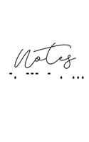 Notes in Morse Code 100 sheet Notebook/Composition Book
