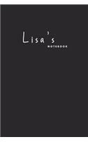 Lisa's notebook: Perfect Scrapbook gift for girls women named Lisa