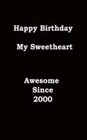 Happy birthday my sweetheart