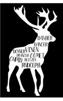 Dasher Dancer Prancer Vixen Comet Donner Cupid Blitzen Rudolph