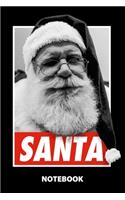 Santa Notebook: 100 Dotted Pages - 6X9 Inches - Sketchbook - Diary - Journal - For Men And Women - Christmas Or Birthday Gift For Him And Her - Funny Gift Idea - Fo