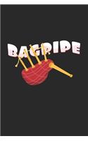 Bagpipe: 6x9 Bagpipe - lined - ruled paper - notebook - notes