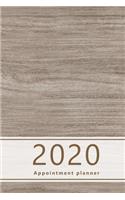 2020 Appointment Planner: Hourly agenda. Monthly and Weekly planner. Week on 2 pages. Square layout. Schedule, arrange, plan events. Monday start week. 9.0" x 6.0". Portable.
