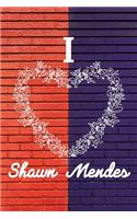 I Love Shawn Mendes: A College Ruled Notebook for People Who Love Shawn Mendes - A Great Gift for Shawn Fans (6 x 9 - 120 Pages)