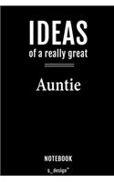 Notebook for Aunties / Auntie: awesome handy Note Book [120 blank lined ruled pages]