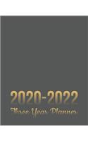 2020-2022 Three Year Planner: 36 Month Yearly Planner Monthly Calendar View with Note Pages & To Do Lists V3