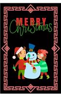 Merry Christmas: Cute Merry Christmas and Happy New Year, Blank Lined Notebook / Journal / Diary (Volume 17)