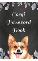 Corgi Password Book with Tabs