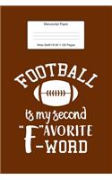 Manuscript Paper: Football Gift For Boy Wide Staff Notebook for Kids and Adults I 110 Pages I Monster Theme I Blank Sheet Music Book for Beginners and Experts I For F