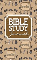 Bible Study Journal: Bible Journal For Women Large Print, Bible Study Notebook For Men, Bible Notes Book, Daily Bible Devotions, Cute Barbershop Cover(87 Bible Study Journal)