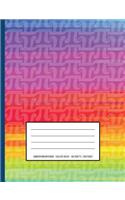Pi Rainbow Composition Notebook: College Ruled - 100 Sheets / 200 Pages 7.44 X 9.69 / 18.9 X 24.61 CM