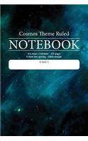 Cosmos Theme Ruled Notebook