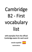 Cambridge B2 - First vocabulary list (versión española)