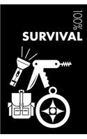 Survival Notebook: Blank Lined Survival Journal for Survivalist and Instructor