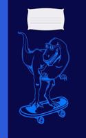 Notizbuch Skater Dino