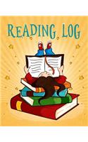 Reading Log for Kids: (8 X 10 Large) Reading Notebook for Ages 7 - 12 Child Friendly Layout 100 Record Pages(6 Reading Log Books)