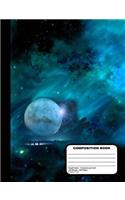 Outer Space Design Composition Graph Paper Notebook 200 Pages