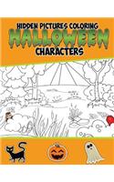 Hidden Pictures Coloring Halloween Characters