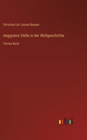 Aegyptens Stelle in der Weltgeschichte