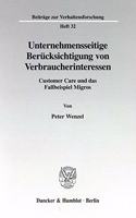 Unternehmensseitige Berucksichtigung Von Verbraucherinteressen
